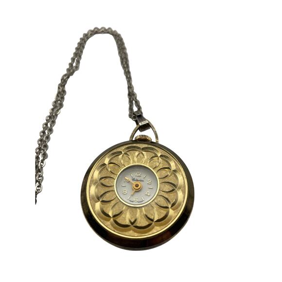 Vintage Criterion Pendant Pocket Wind Up Mechanical Watch-Working with Necklace - Picture 4 of 4